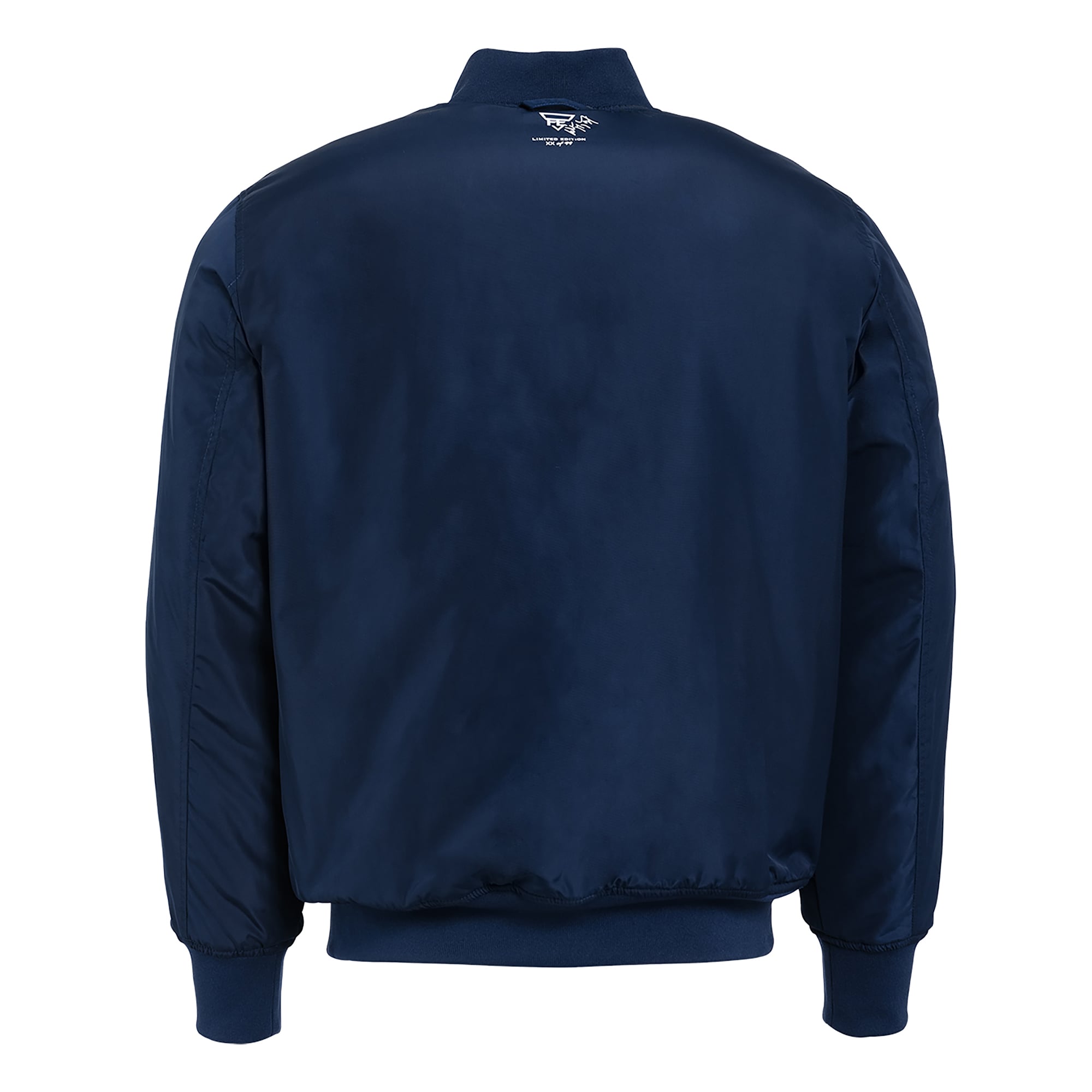 Veste bomber réversible zippée pour homme FE Wayne Gretzky Royal/Marine des Oilers d'Edmonton